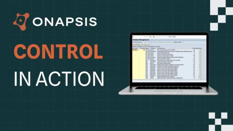 "Control in Action" next to laptop