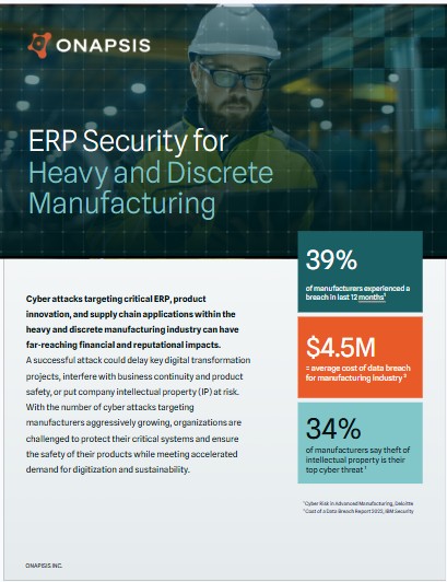 ERP Security for Heavy and Discrete Manufacturing