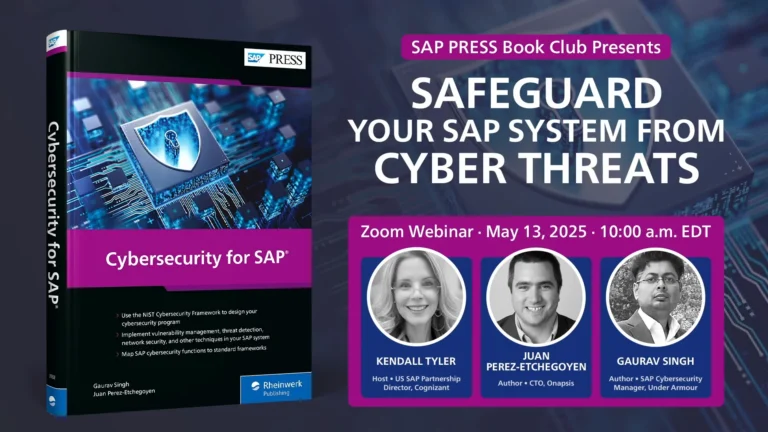 SAP Cybersecurity Q&A with Authors Gaurav Singh and Juan Perez-Etchegoyen