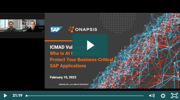 Executive Briefing: Mitigating the ICMAD SAP Vulnerabilities