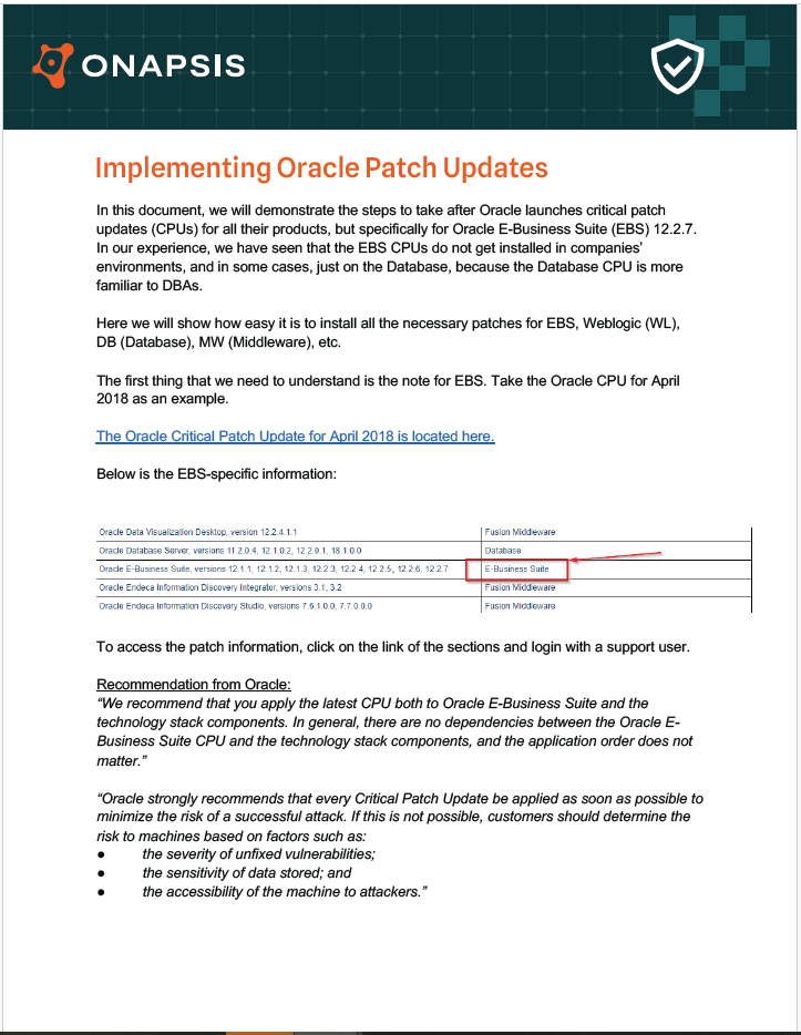 Implementing an Oracle CPU
