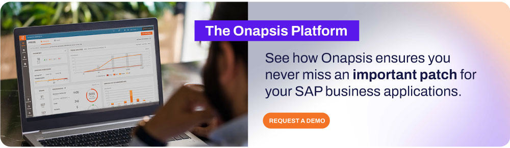 Request a Demo from the SAP Security Leader - Onapsis