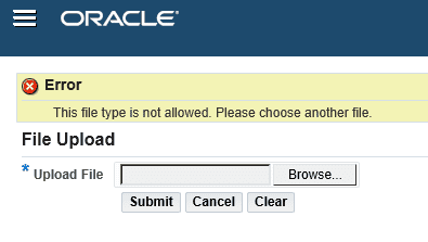 restricted file type